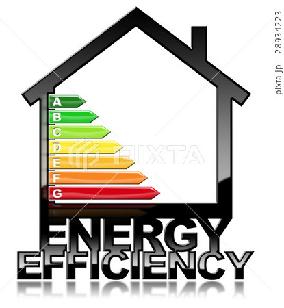 Energy Efficiency - Symbol in the Shape of House 28934223