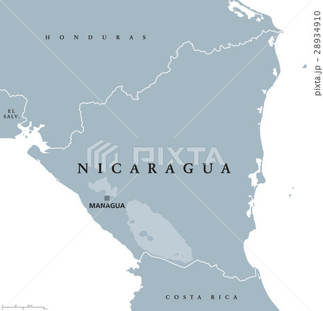 Nicaragua political map 28934910