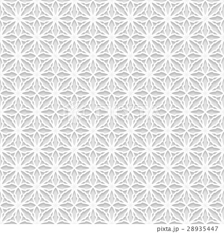 Seamless white 3D pattern,  indian ornament 28935447