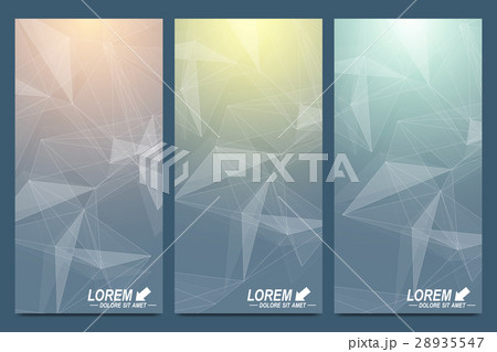 Modern set of vector flyers. Geometric 28935547