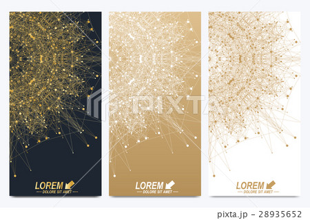Modern set of vector flyers. Geometric abstract 28935652