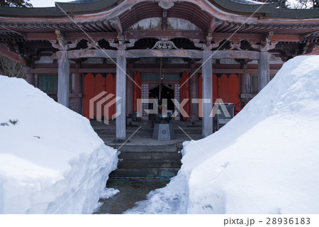 冬の大山寺 28936183