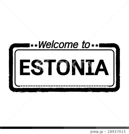 Welcome to ESTONIA illustration design 28937015