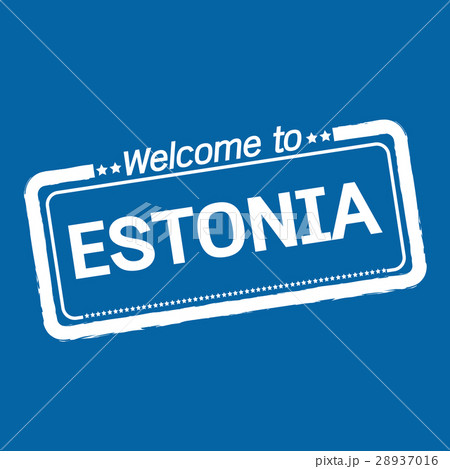 Welcome to ESTONIA illustration design 28937016