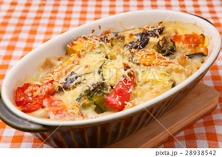 夏野菜のマカロニグラタン 28938542