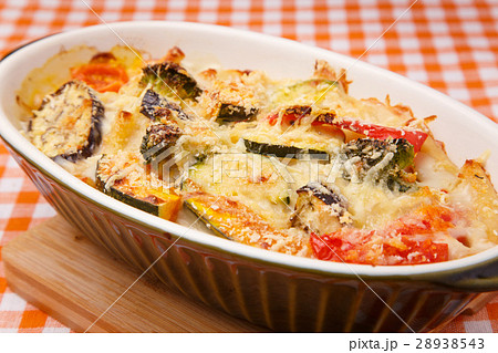 夏野菜のマカロニグラタン 28938543