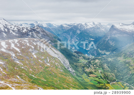 View on Geirangerfjord from Dalsnibba, Norway 28939900