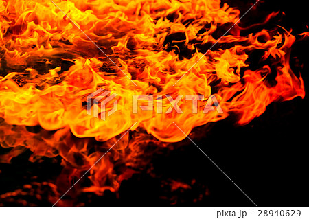 Beautiful burning fire flame background and coals Beautiful burning fire flame background and coals 28940629