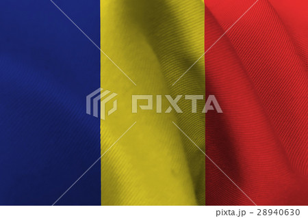 Chad national flag 3D illustration symbol. 28940630