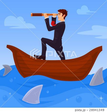 Businessman boss directs its business to various 28941349