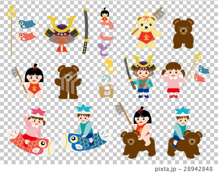 Children's Day People / Animals Illustration Set 28942848