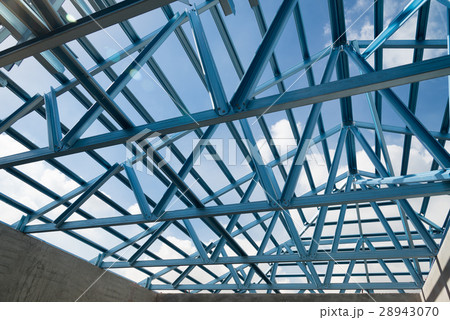 Structure of steel roof. Structure of steel roof. 28943070