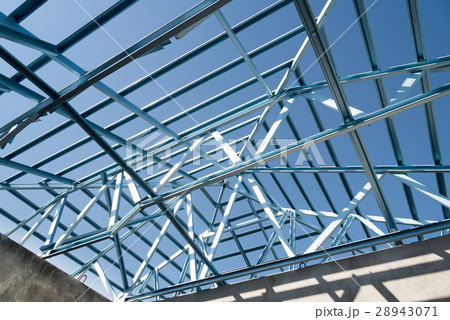 Structure of steel roof. Structure of steel roof. 28943071