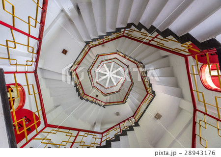 White Spiral Stair White Spiral Stair 28943176