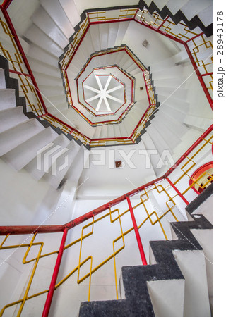 White Spiral Stair White Spiral Stair 28943178