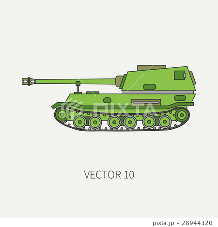 Line flat color vector icon self-propelled Line flat color vector icon self-propelled 28944320