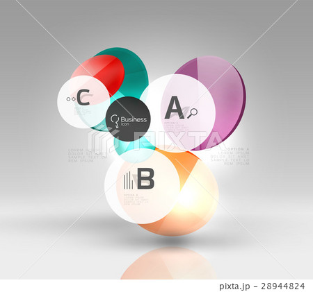 Circle modern business infographics design 28944824