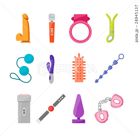 Cartoon Sex Toys Set. Vector - Stock Illustration [28945137] - PIXTA
