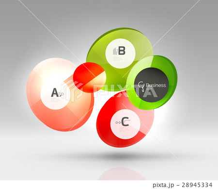 Shiny circles with text in 3d space Shiny circles with text in 3d space 28945334