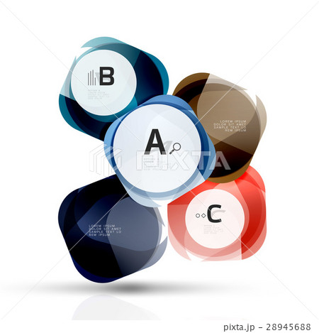 Vector abstract gem stones 28945688