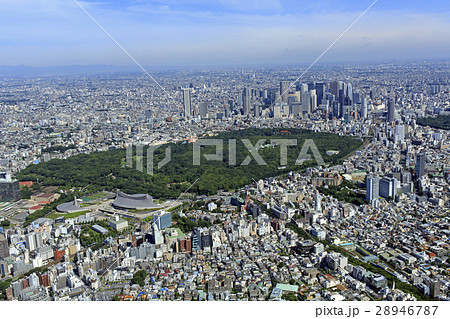 代々木公園上空/表参道空撮 代々木公園上空/表参道空撮 28946787