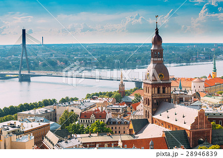 Riga, Latvia. Cityscape In Sunny Summer Day 28946839