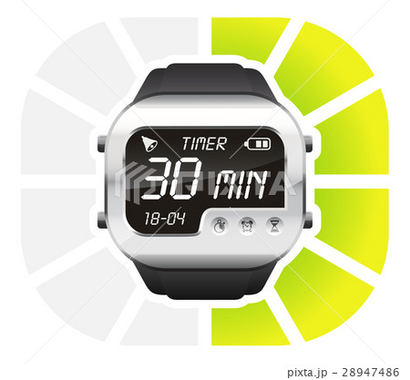 digital watch timer 30 minutes 28947486