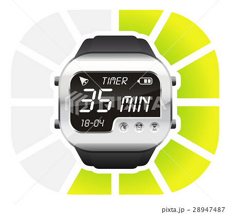 digital watch timer 35 minutes 28947487