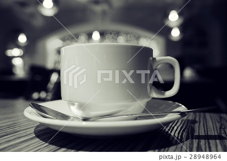 teapot and cup of tea at a cafe teapot and cup of tea at a cafe 28948964