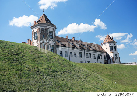 Tourist view the castle in Belarus Tourist view the castle in Belarus 28949877