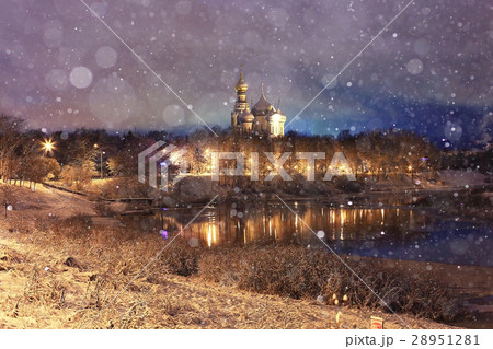 night cityscape Russia 28951281