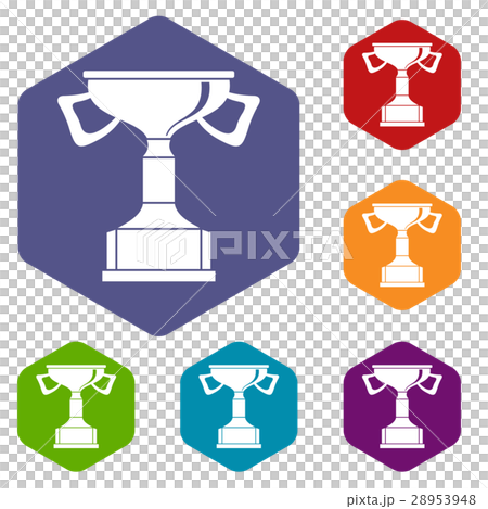 Cup for victory icons set Cup for victory icons set 28953948