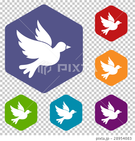 Dove icons set 28954083