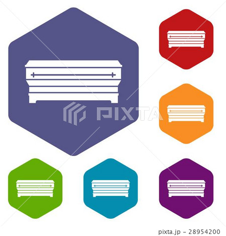 Coffin icons set 28954200
