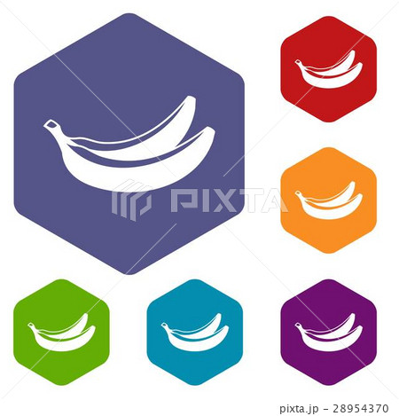 Banana icons set 28954370
