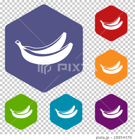 Banana icons set 28954370