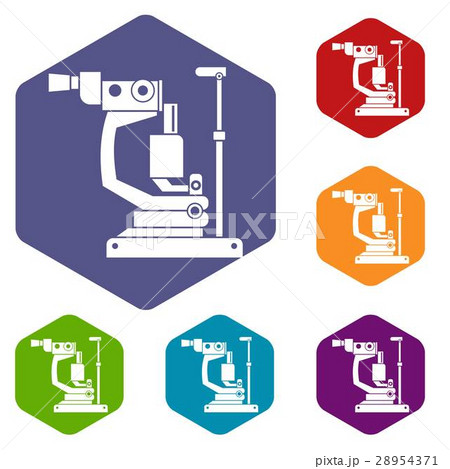 Phoropter icons set Phoropter icons set 28954371