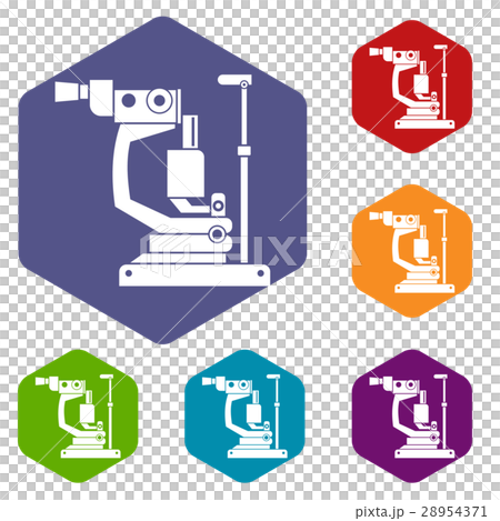 Phoropter icons set Phoropter icons set 28954371