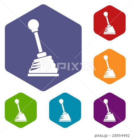 Gear stick icons set Gear stick icons set 28954492