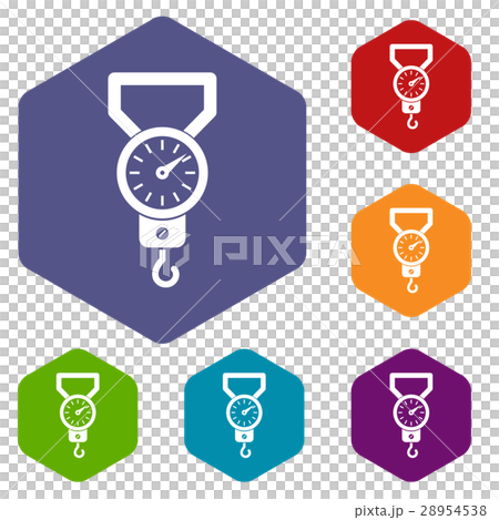 Spring scale icons set 28954538