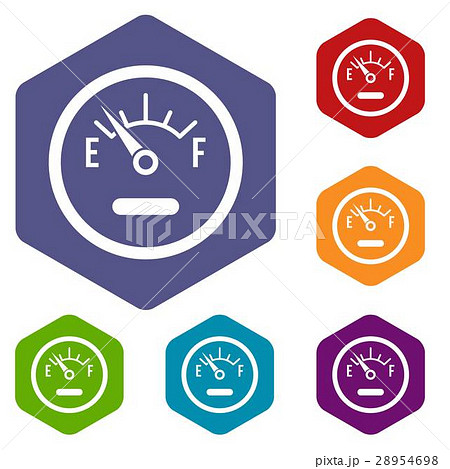 Fuel sensor icons set 28954698