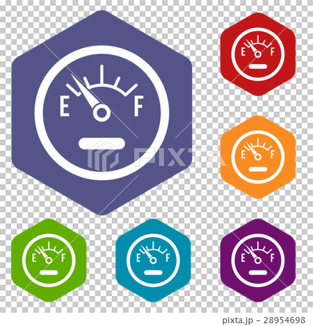 Fuel sensor icons set 28954698