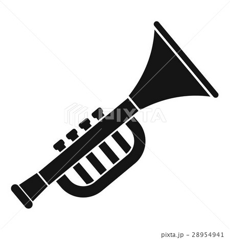 Trumpet toy icon, simple style 28954941
