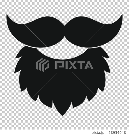 Beard and mustache icon, simple style 28954948