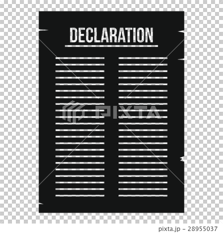 Declaration of independence icon, simple style 28955037
