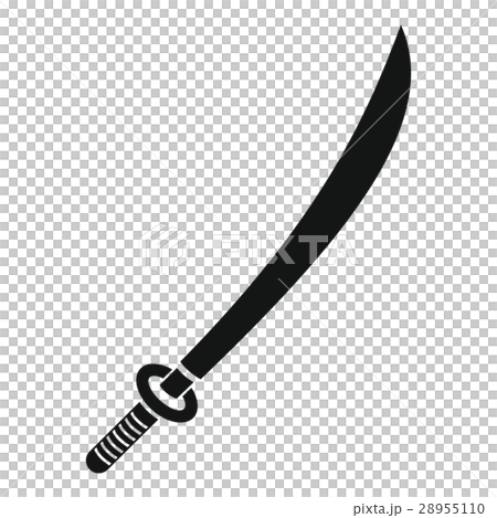 Katana icon, simple style 28955110