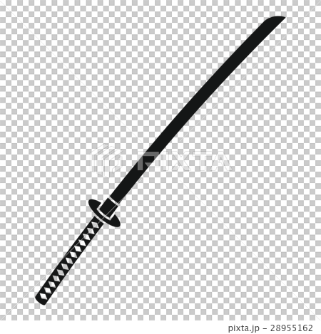 Japanese katana icon, simple style 28955162
