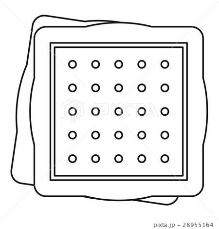 Biscuit icon , outline style 28955164