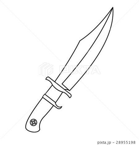 Dagger icon, outline style 28955198