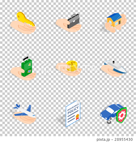 Risk icons, isometric 3d style - Stock Illustration [28955430] - PIXTA